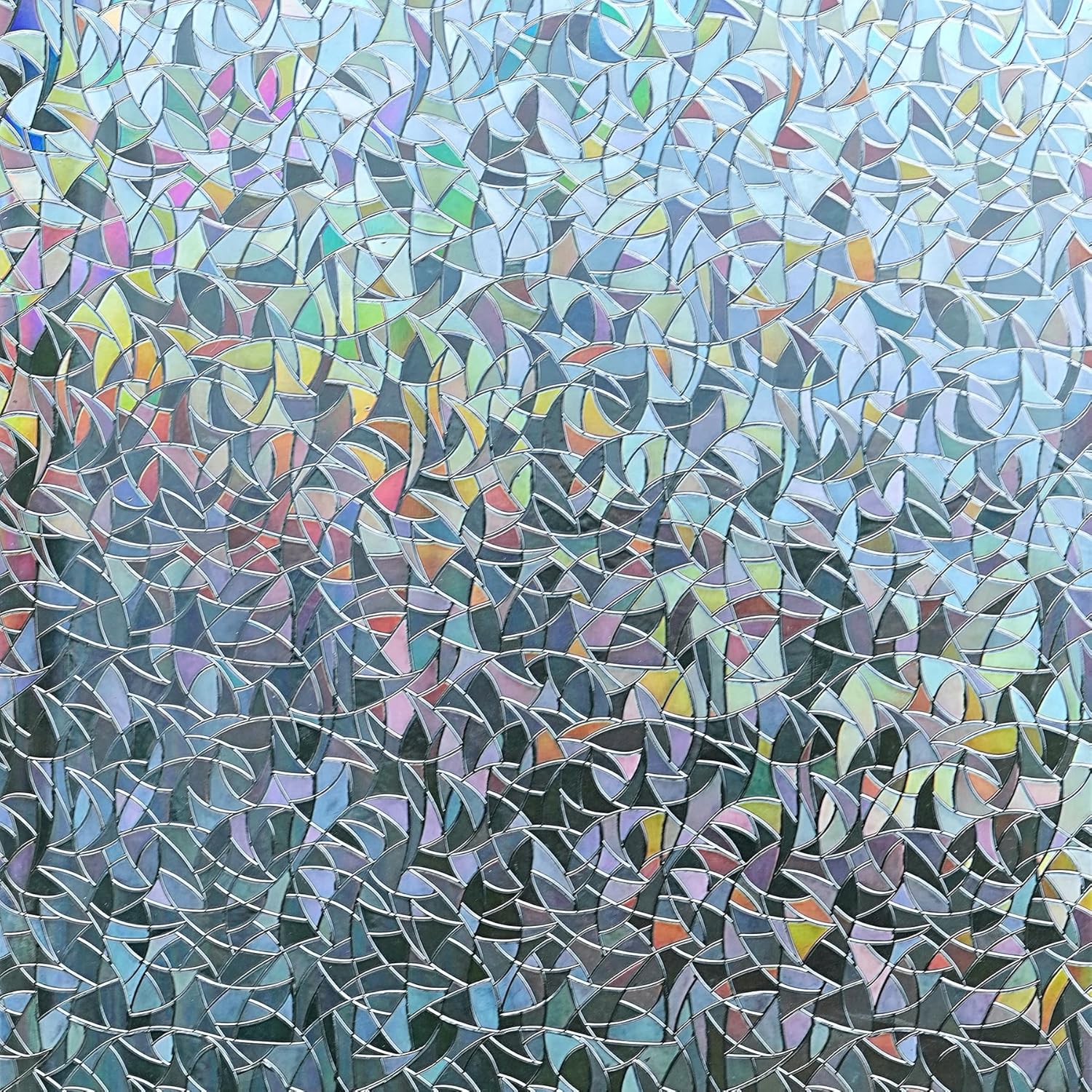 Home Bathroom Images - Rainbow Window Cling Privacy Film Static