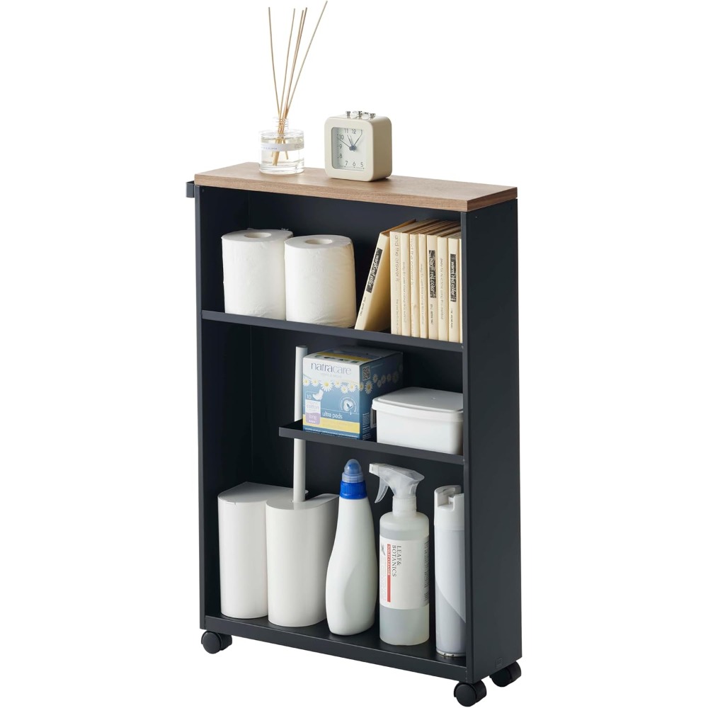 Yamazaki Home Bathroom - Yamazaki Home Tower Rolling Slim Bathroom