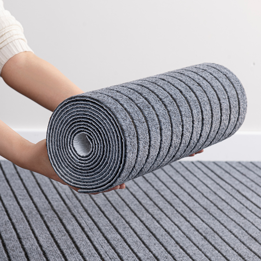 Home Bathroom Carpet - 40cmx3m DIY Solid Color Striped Kitchen