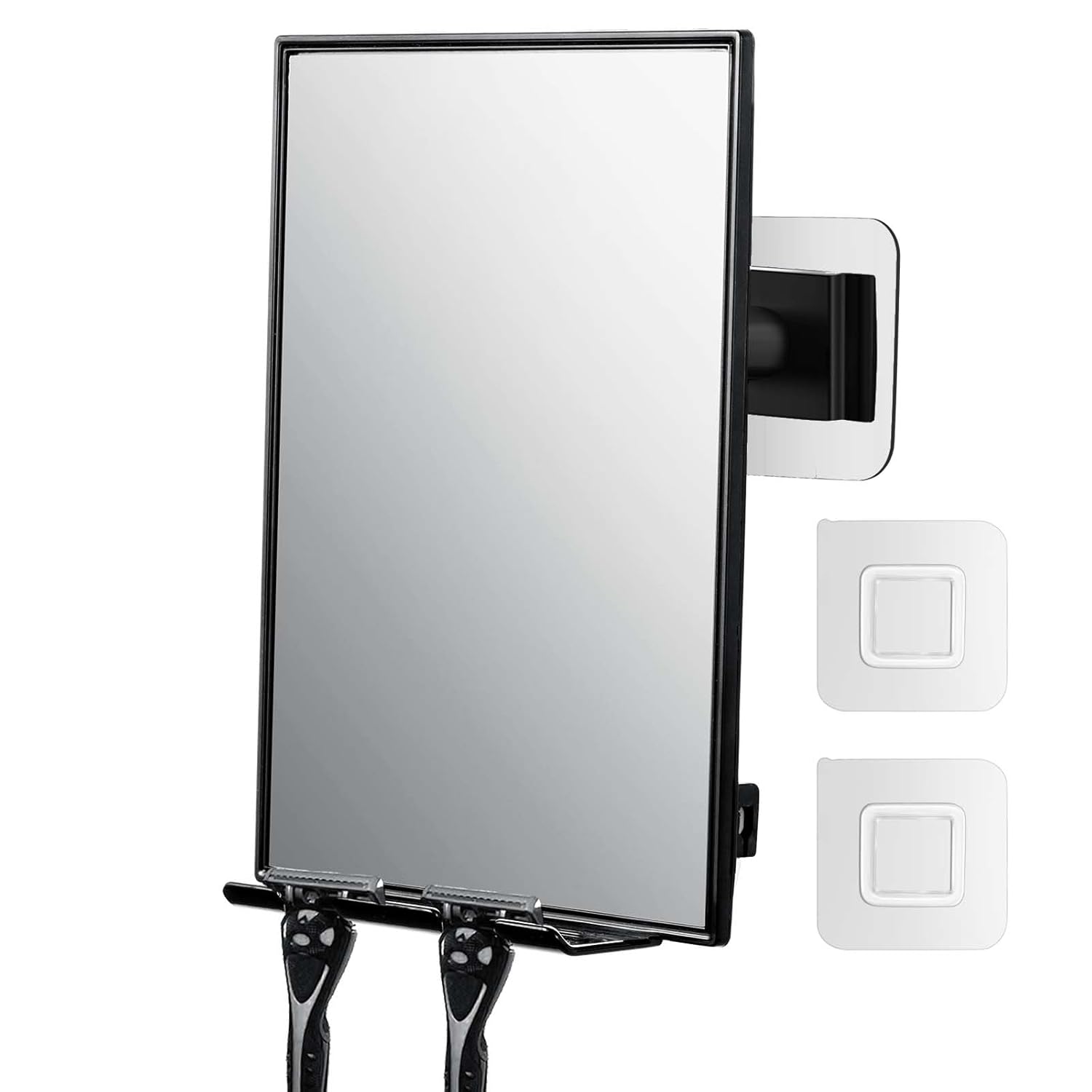 Home Bathroom Images - Shower Mirror for Shaving with Squeegee,