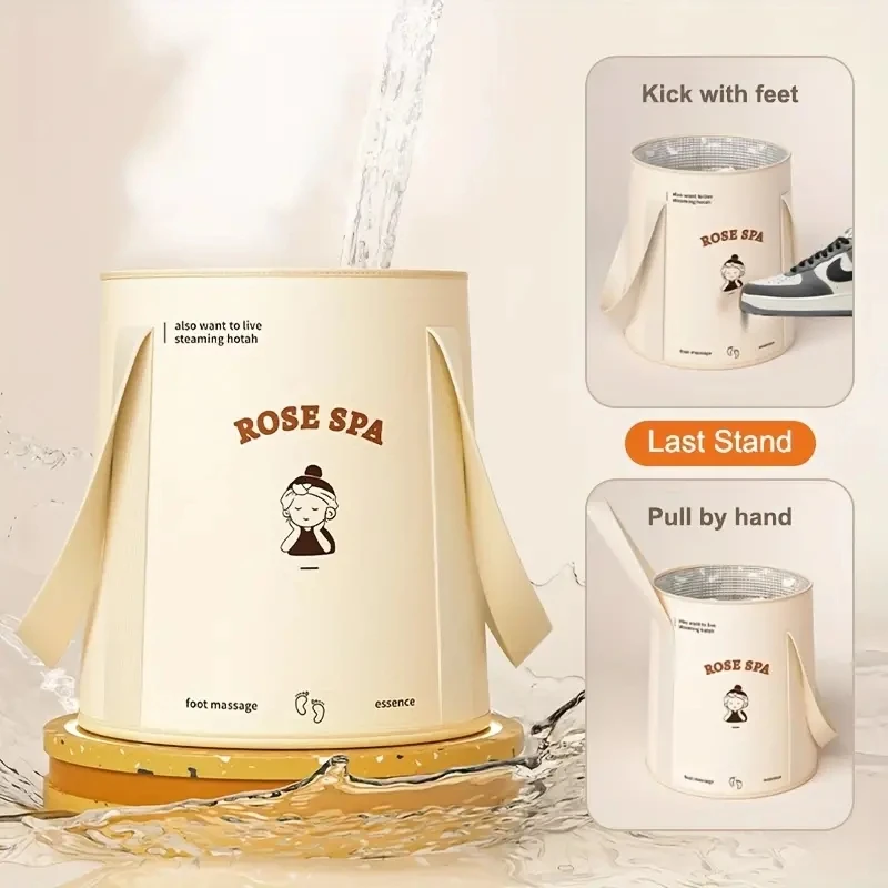 Home Bathroom Spa - Nordic Foldable Foot Bath Bucket High-Capacity