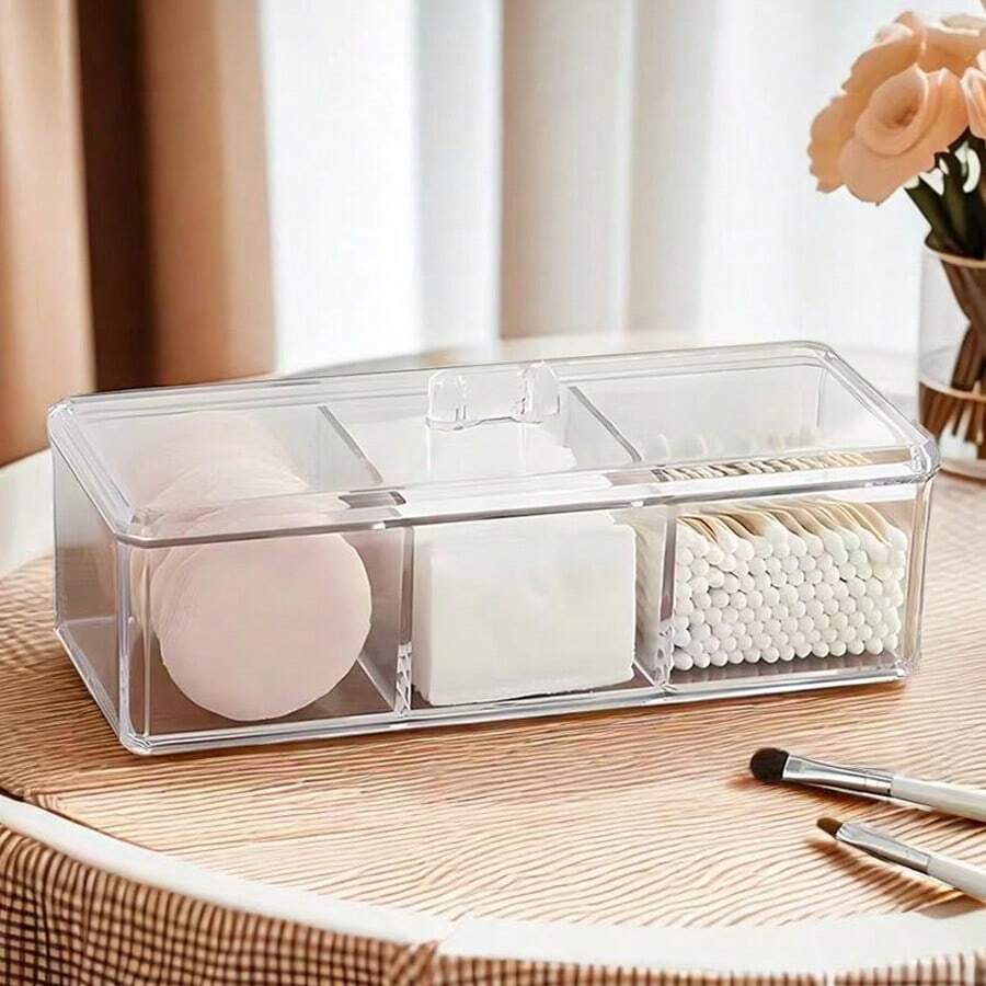 Home Essentials Bathroom Storage - 1pc PS Cosmetics Storage Box, Minimalist