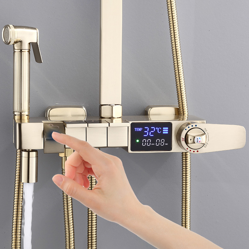 Brushed Gold Digital Bathrooom - Home Bathroom Faucets avis et prix