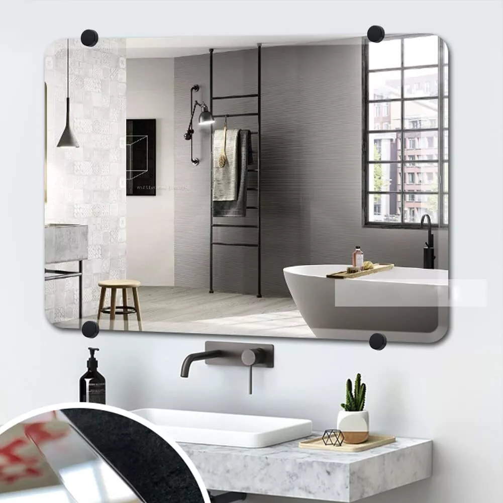 4 Set Mirror Clips Mirror Hang - Home Hardware Bathroom Mirrors avis et prix