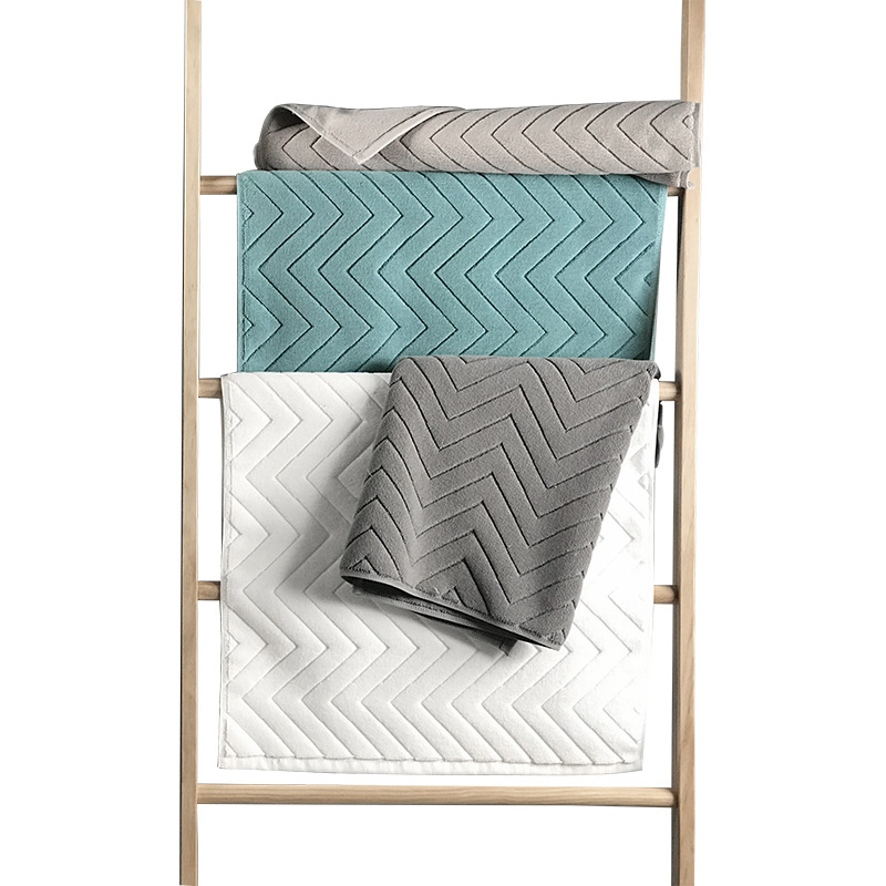 Step-On Jacquard Floor Towel f - Home Bathroom Spa avis et prix