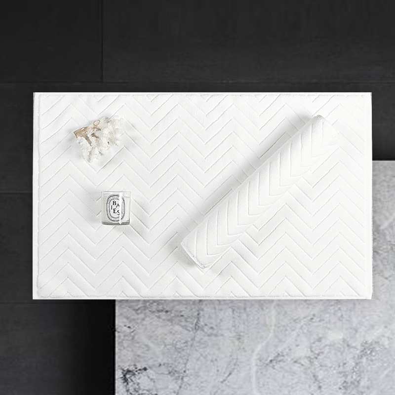 Step-On Jacquard Floor Towel f - Home Bathroom Spa avis et prix