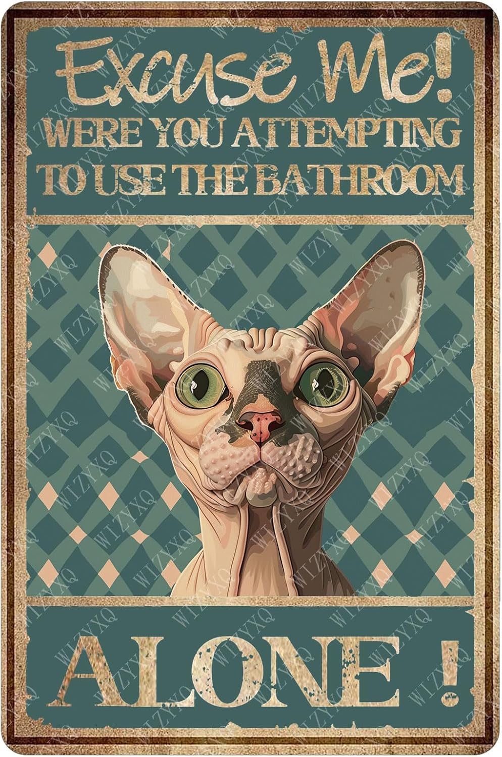 Metal Signs Excuse Me Alone Ha - Home Alone Bathroom avis et prix
