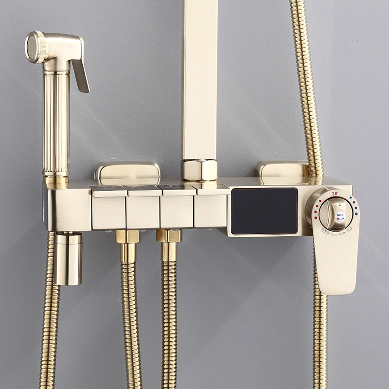 Brushed Gold Piano Digital Bat - Home Bathroom Faucets avis et prix