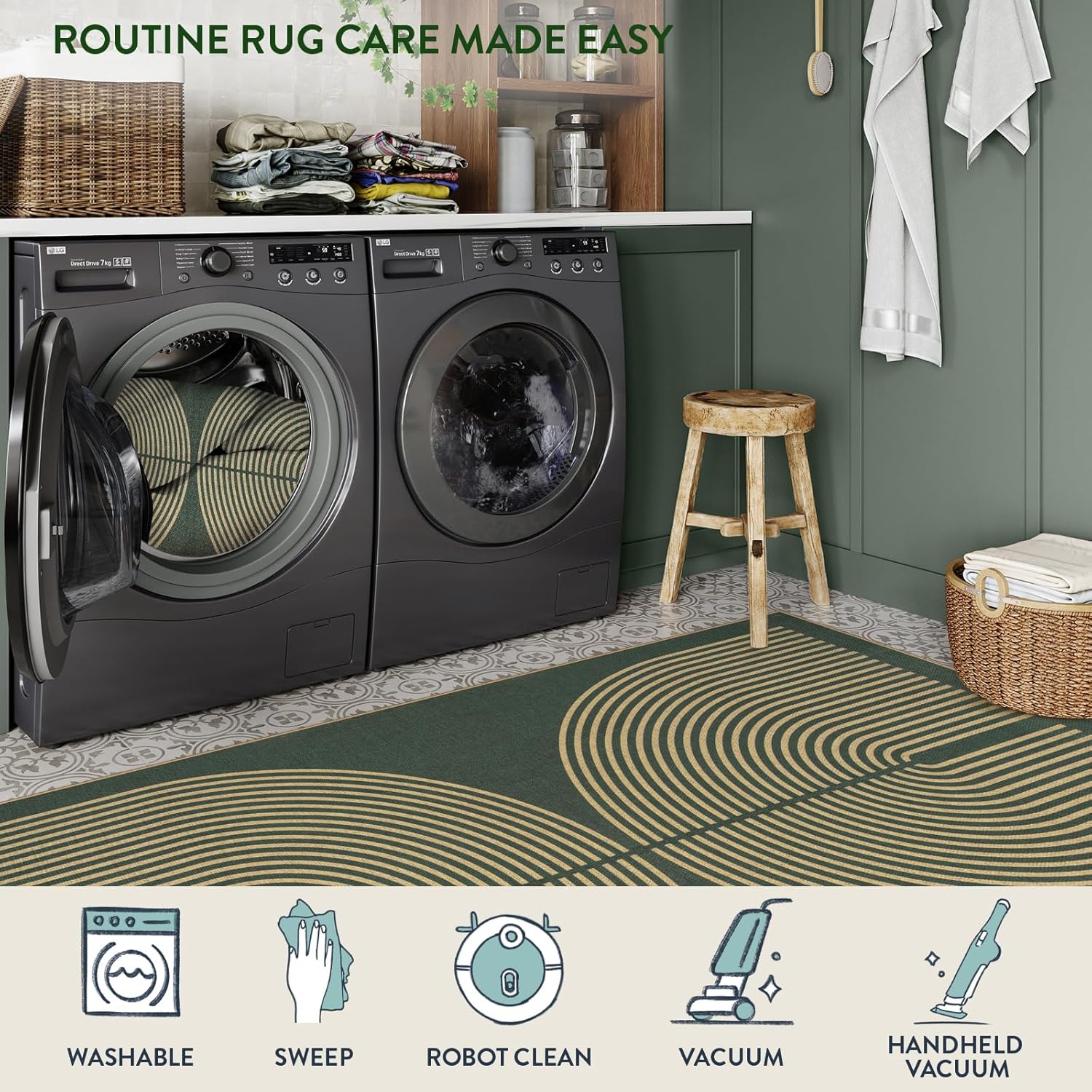 VIKAMA Simple And Retro Line L - Home Bathroom Carpet avis et prix