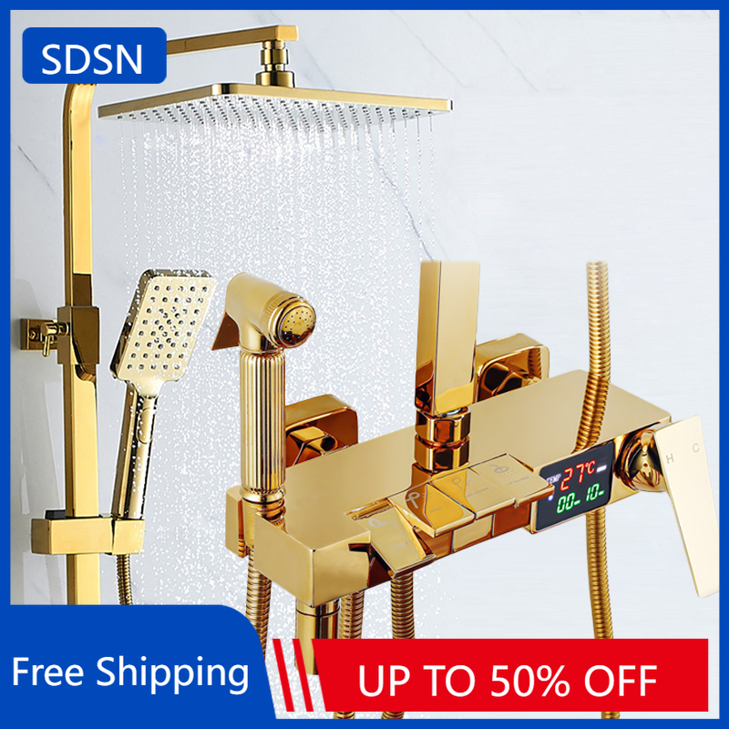 Gold Piano Digital Display Bat - Home Bathroom Faucets avis et prix