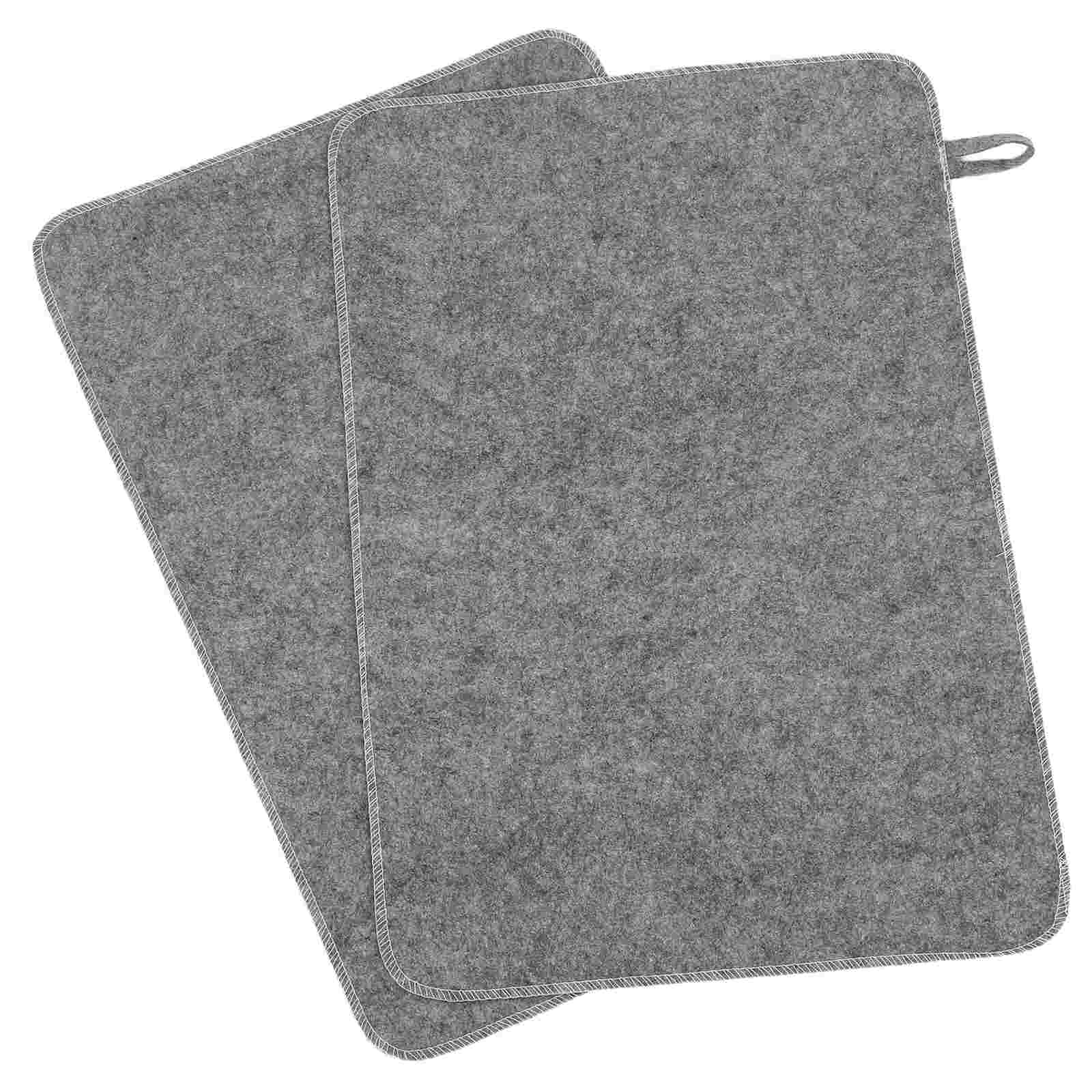 2pcs Grey Felt Sauna Seat Cush - Home Bathroom Carpet avis et prix