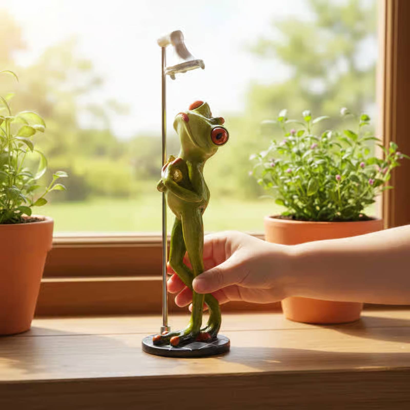Showering Frog Figurine Novelt - Home And Bathroom avis et prix