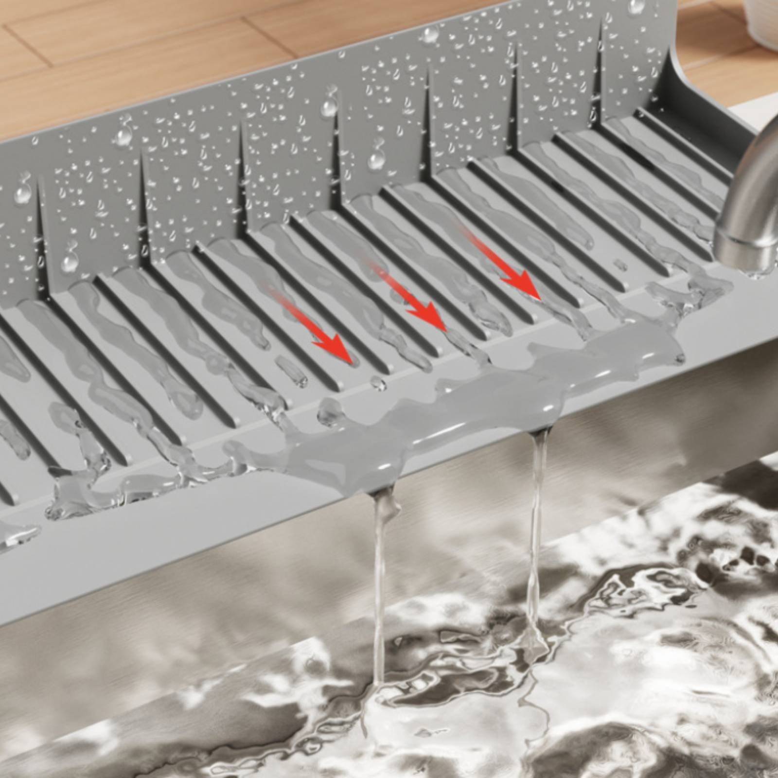 Silicone Sink Splash Guard Wat - Home And Bathroom avis et prix