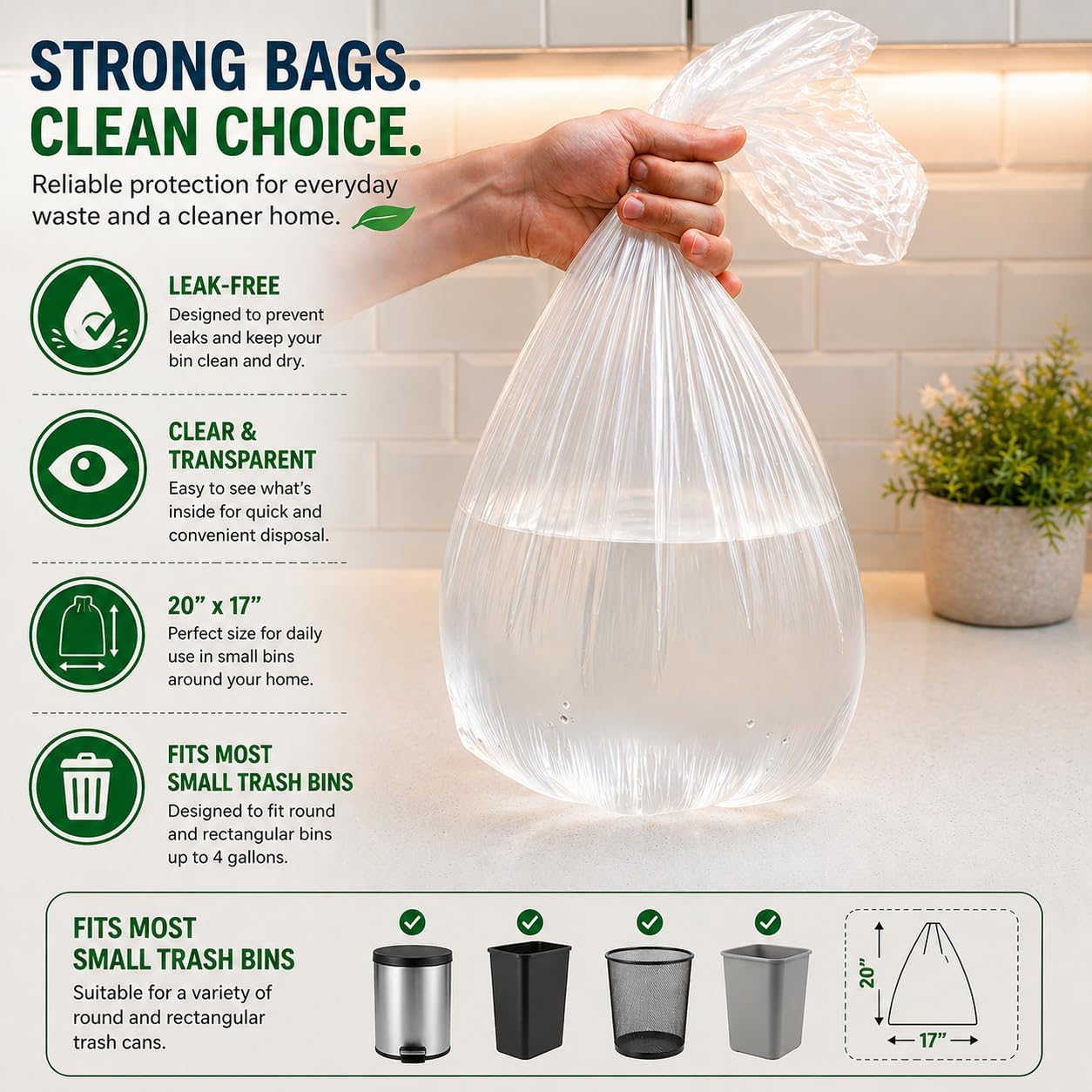 4 Gallon Trash Bags for Small  - Home Bathroom Images avis et prix