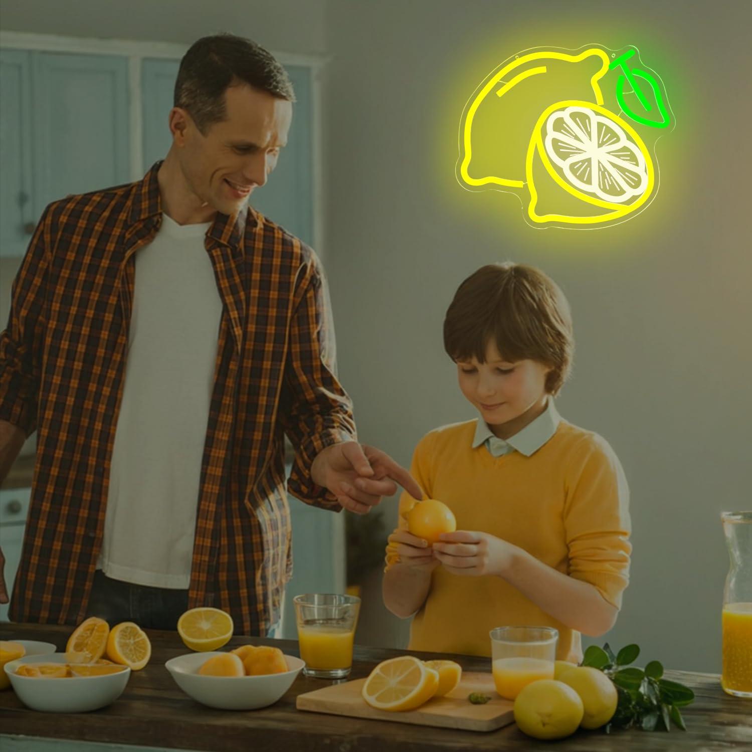 Lemon Neon Sign Dimmable LED L - Home And Bathroom avis et prix