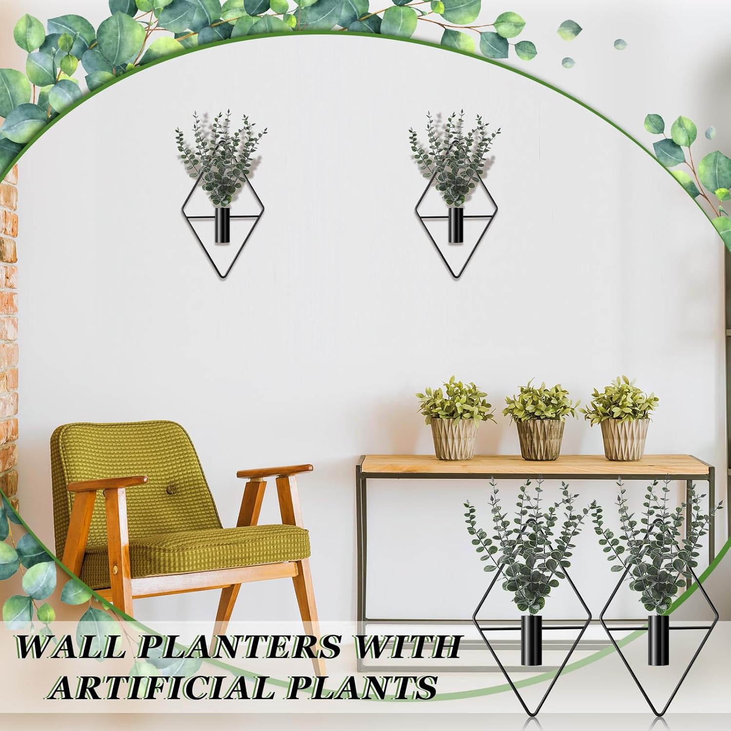 4 Pcs Geometric Hanging Plante - Home Bathroom Images avis et prix