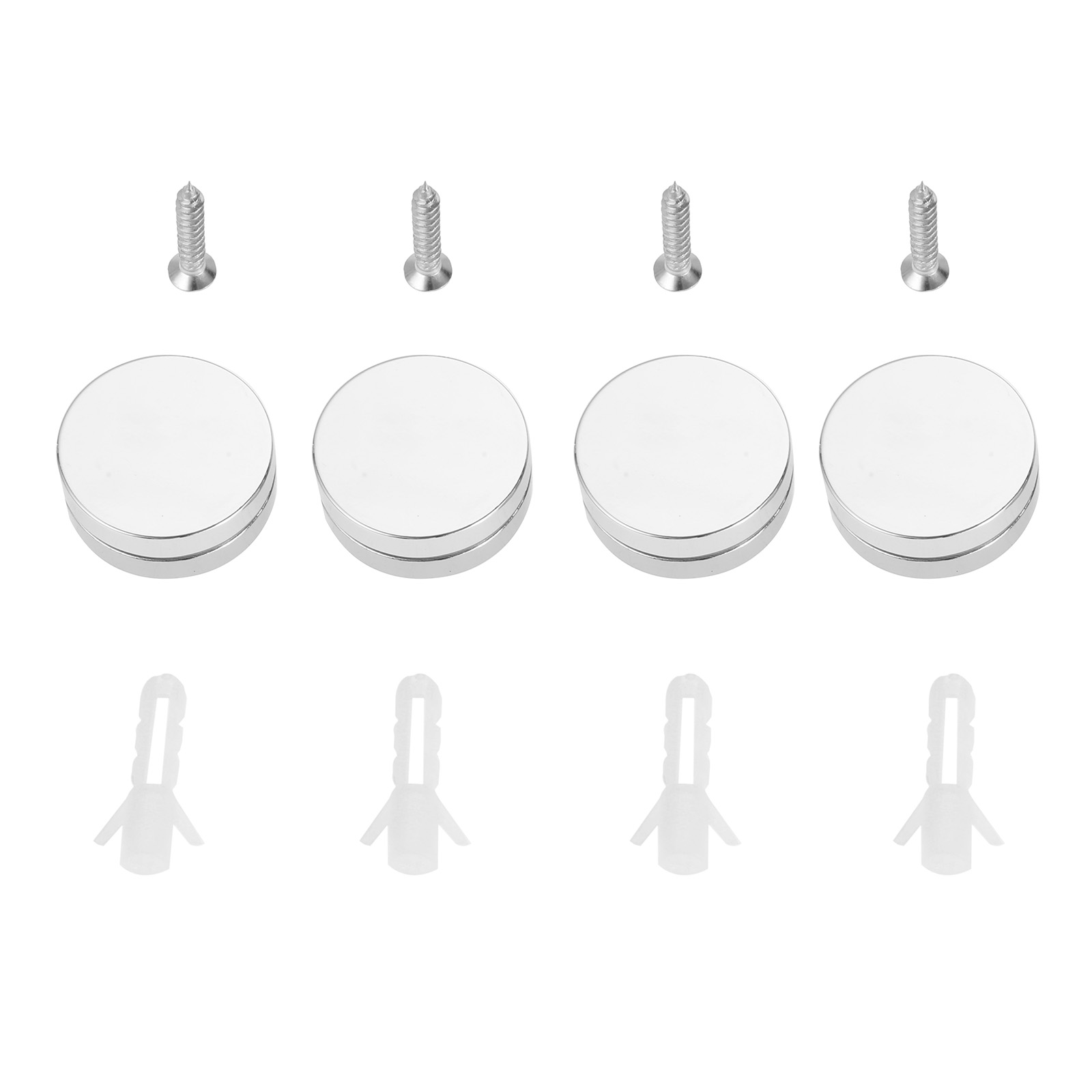4Pcs 27mm Round Glass Clamp Mi - Home Hardware Bathroom Mirrors avis et prix