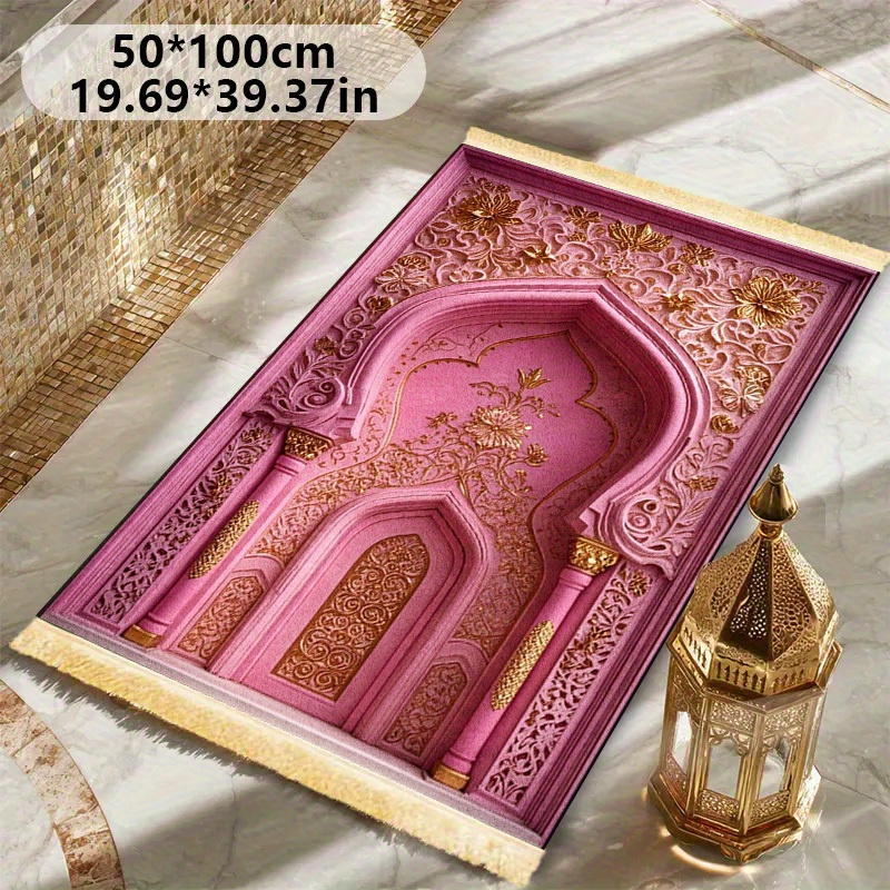VIKAMA Pink Gold Arches Worshi - Home Bathroom Carpet avis et prix