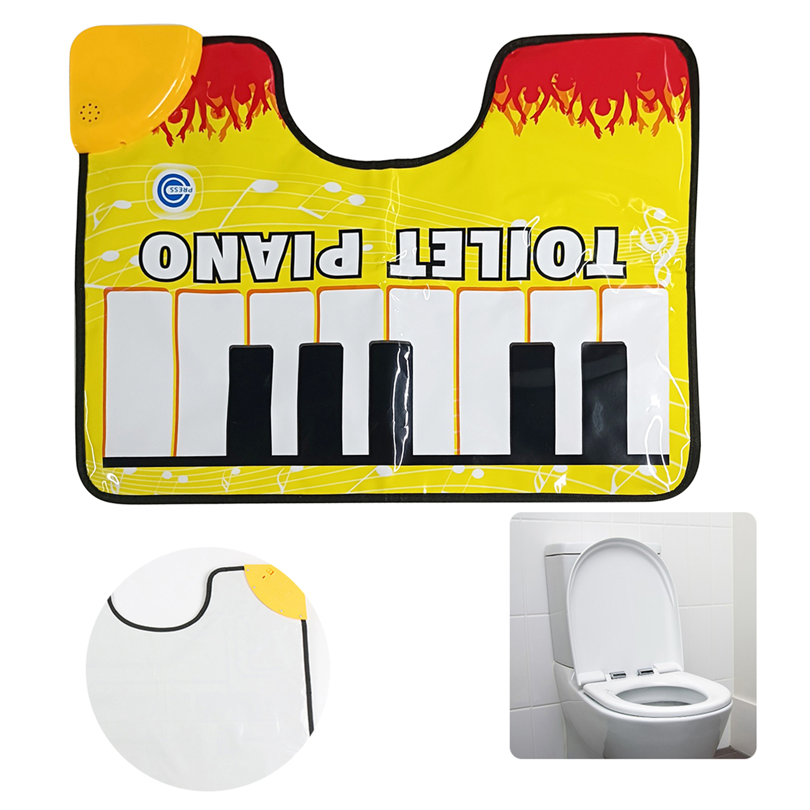 Toilet Piano Mat Novelty Potty - Home Bathroom Carpet avis et prix