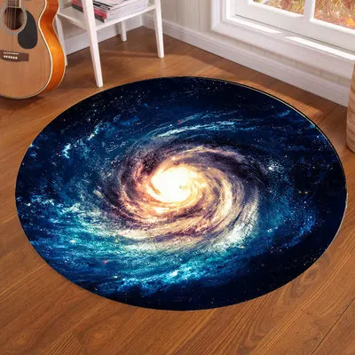 Galaxy Earth Moon Round Carpet - Home Bathroom Carpet avis et prix