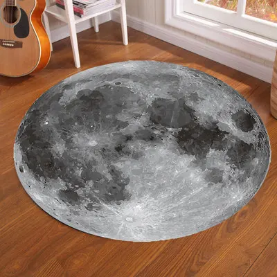 Galaxy Earth Moon Round Carpet - Home Bathroom Carpet avis et prix