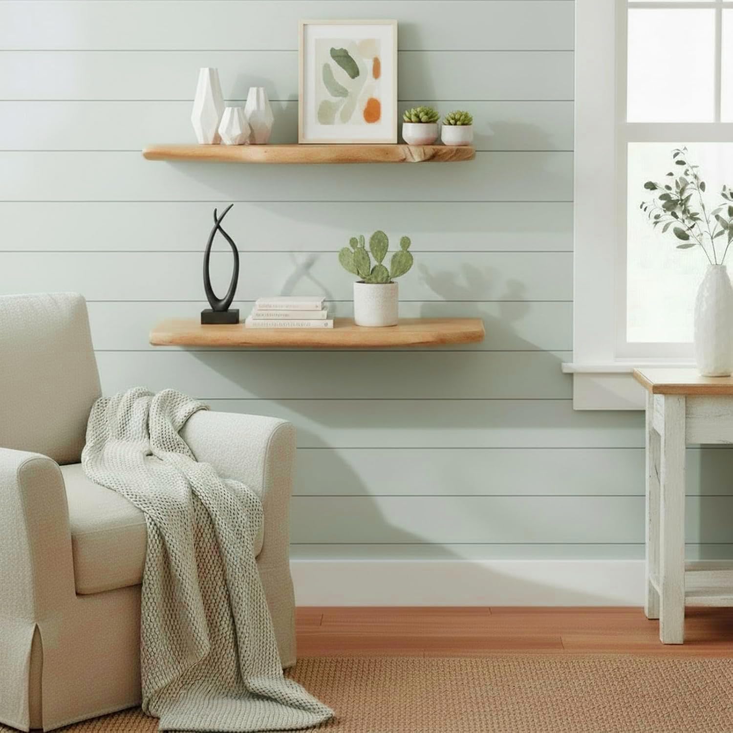24 Inch Cedar Floating Shelves - Home Bathroom Images avis et prix