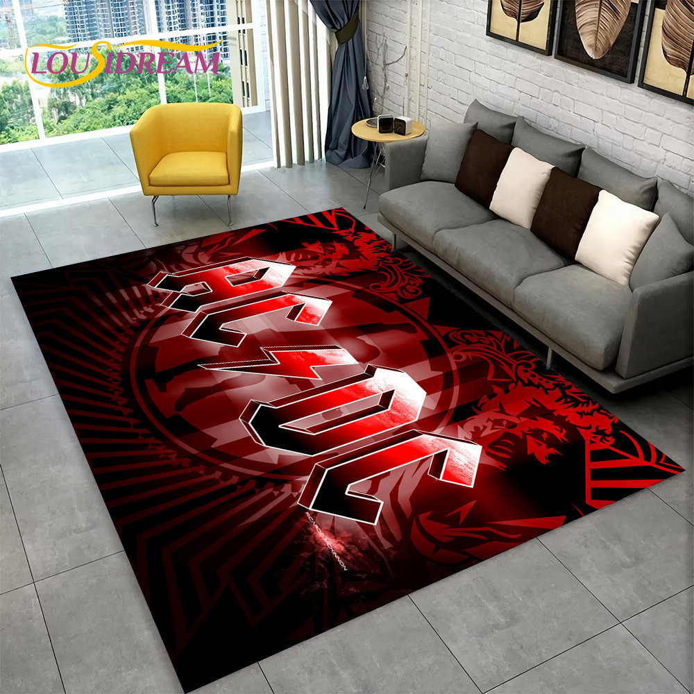 AC/DC Rock Band Area Rug Large - Home Bathroom Carpet avis et prix