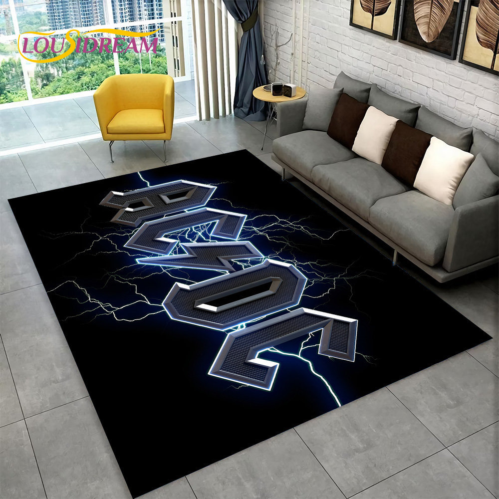 AC/DC Rock Band Area Rug Large - Home Bathroom Carpet avis et prix