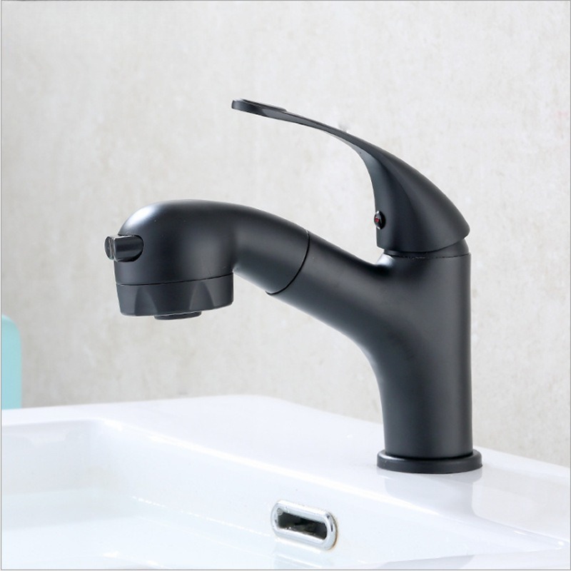 Baked Black Pull Hot and Cold  - Home Bathroom Faucets avis et prix