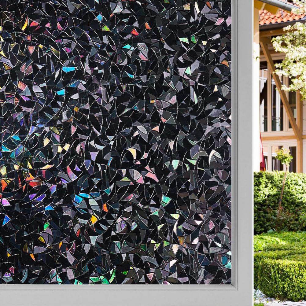 3D Black Rainbow Window Blacko - Home Bathroom Window Tint avis et prix