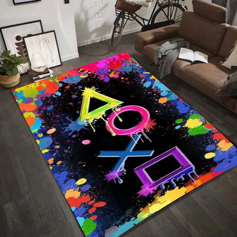 Neon Geometric Graffiti Rug -  - Homemade Bathroom Spray avis et prix