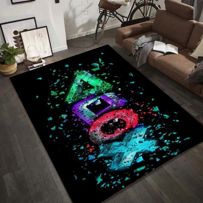 Neon Geometric Graffiti Rug -  - Homemade Bathroom Spray avis et prix