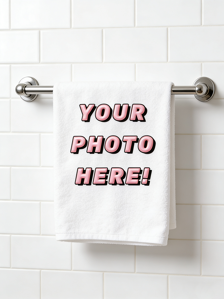1Pc/2Pc Custom Photo Towel, Up - Home Bathroom Images avis et prix