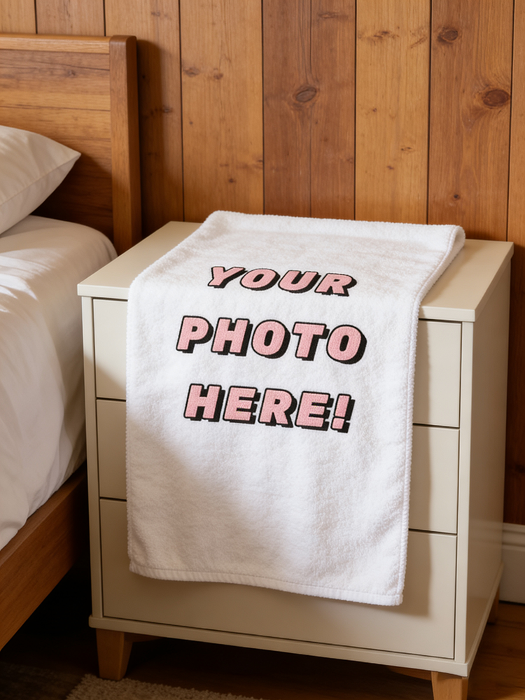 1Pc/2Pc Custom Photo Towel, Up - Home Bathroom Images avis et prix
