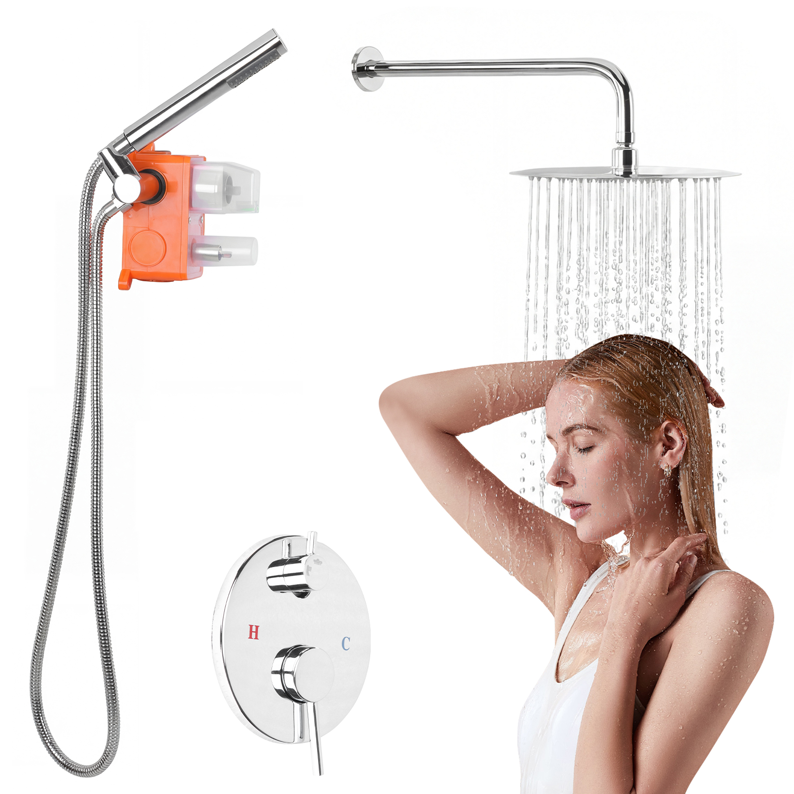 Ceiling Rainfall Shower Head S - Home And Bathroom avis et prix