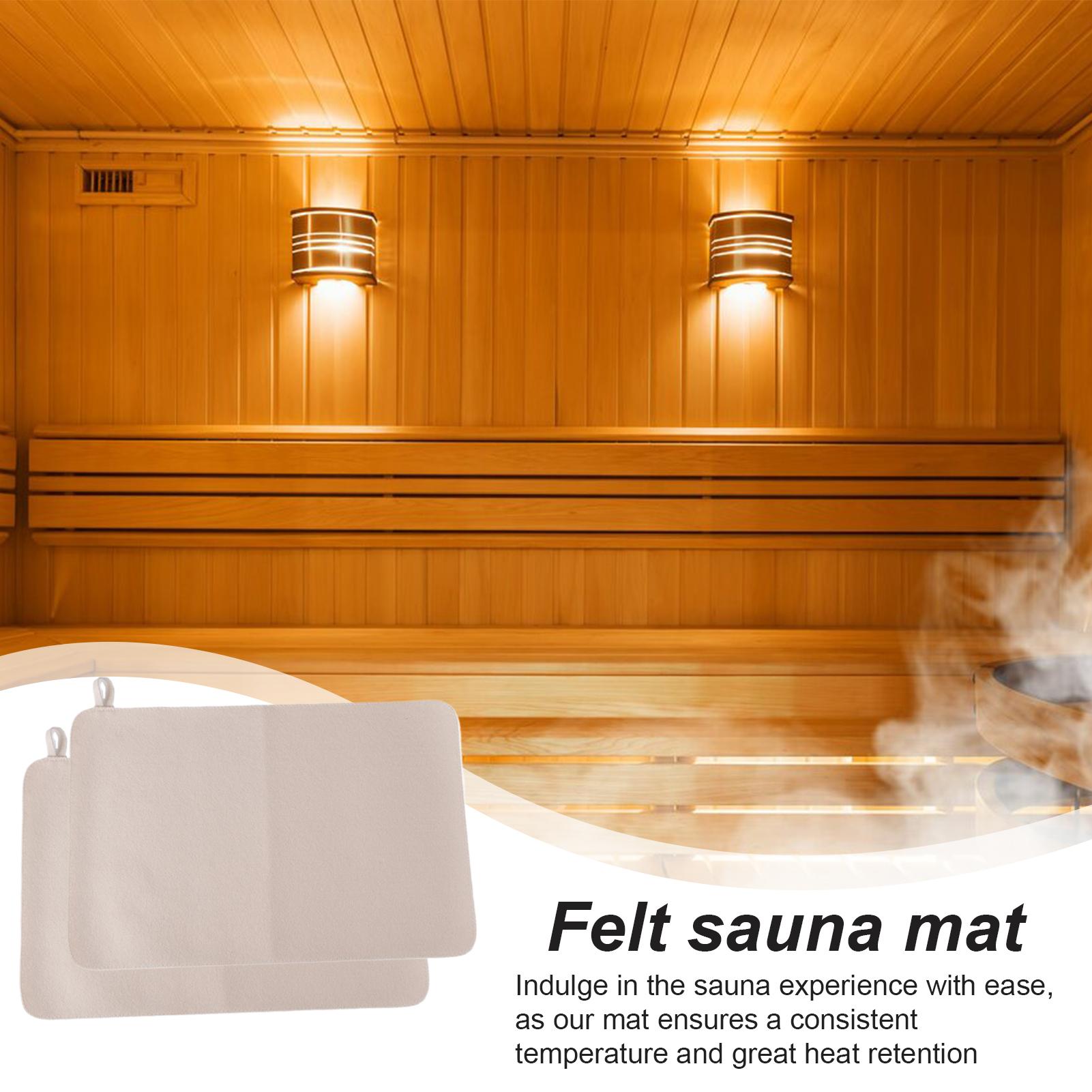 50x33cm Sauna Mat 2pcs Sauna S - Home Bathroom Spa avis et prix