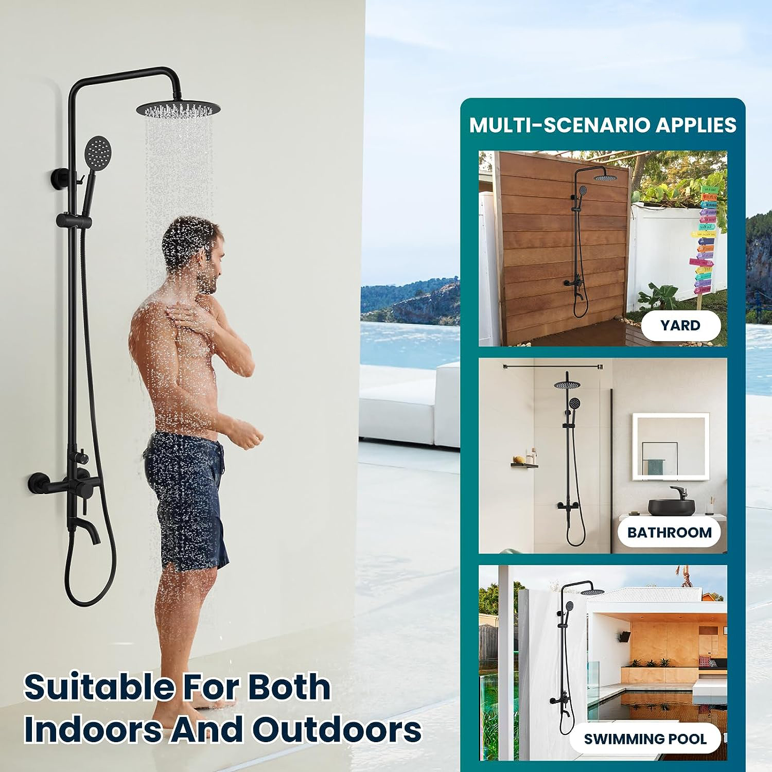 KEMAIDI Shower faucet Set Matt - Home Bathroom Faucets avis et prix