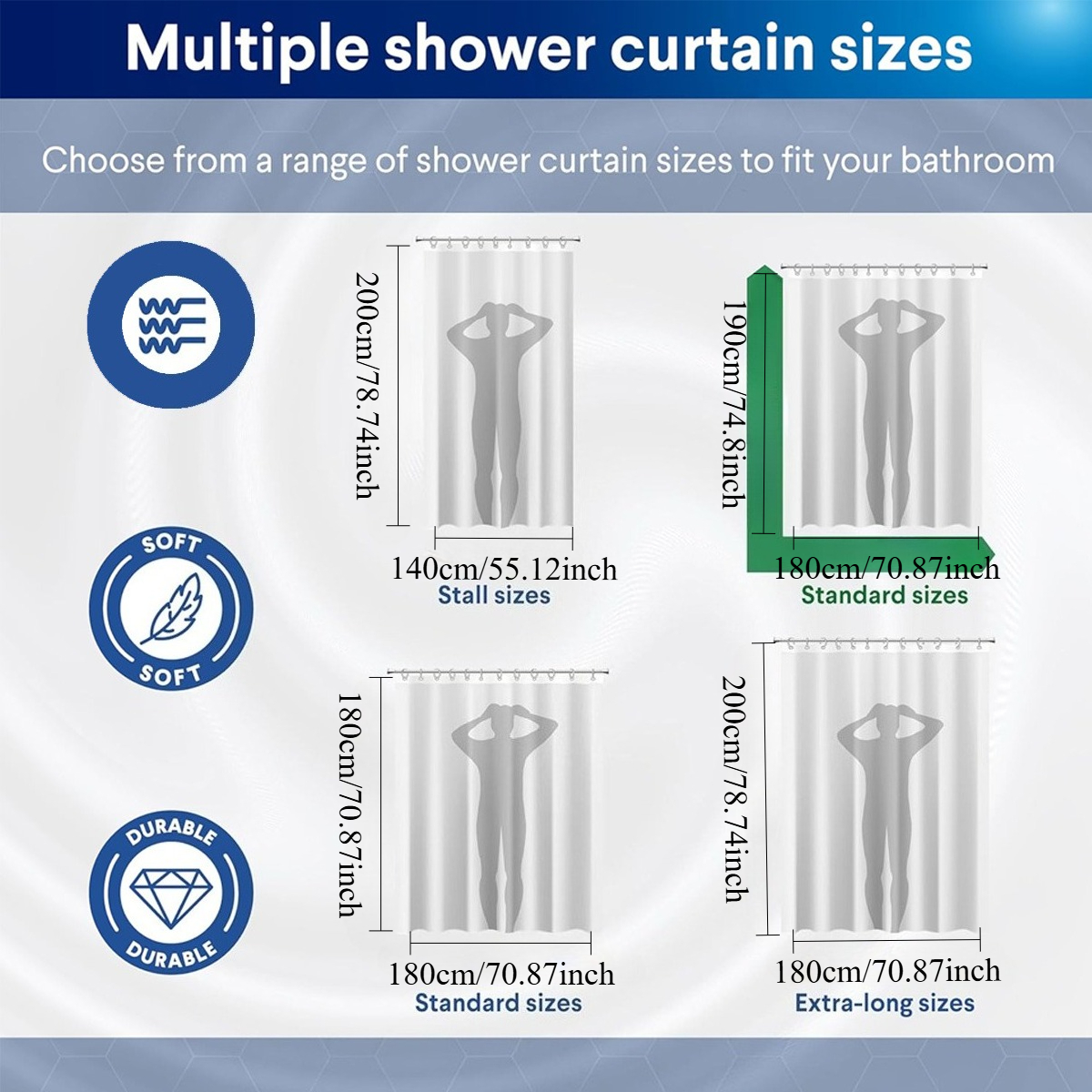 Custom Image Shower Curtain Pe - Home Bathroom Images avis et prix