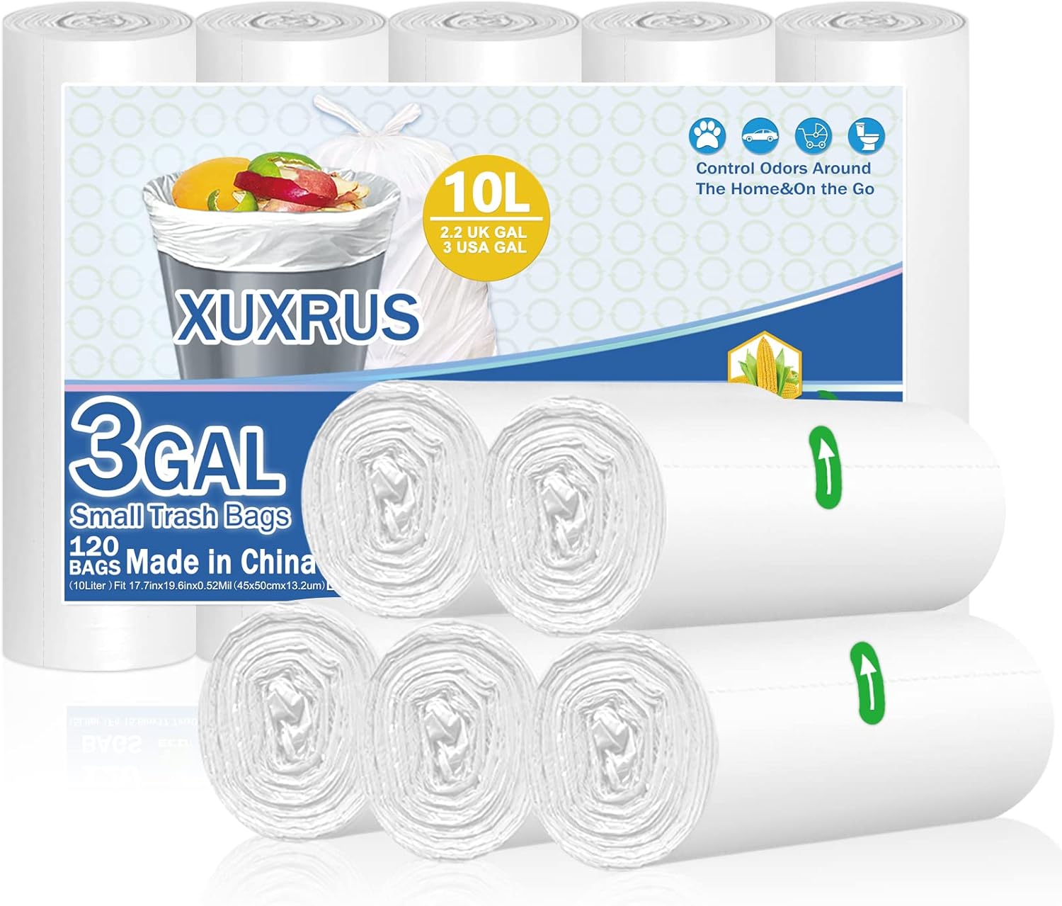 3 Gallon Trash Bags 120 Count, - Home Bathroom Images avis et prix
