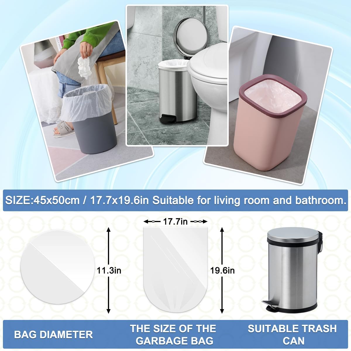 3 Gallon Trash Bags 120 Count, - Home Bathroom Images avis et prix