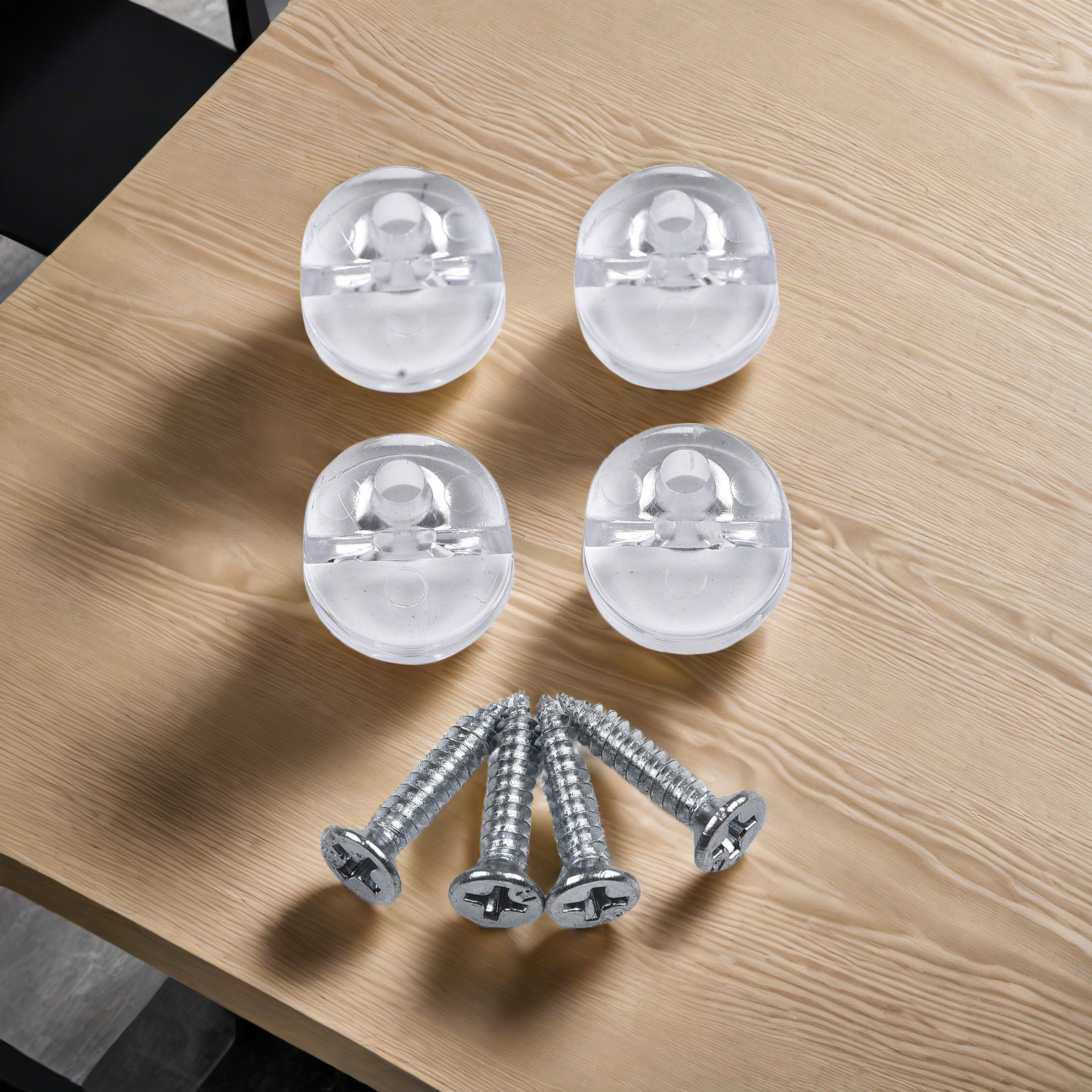 4PCS Mirror Fixing Clips Glass - Home Hardware Bathroom Mirrors avis et prix