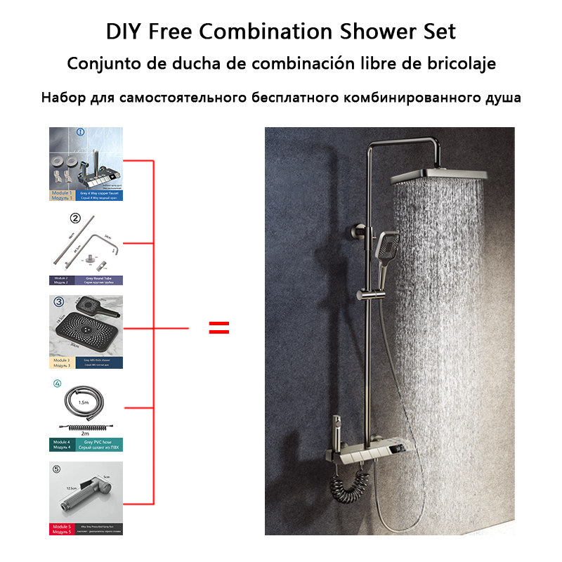 Piano Keys Bathroom Shower Set - Home Bathroom Faucets avis et prix