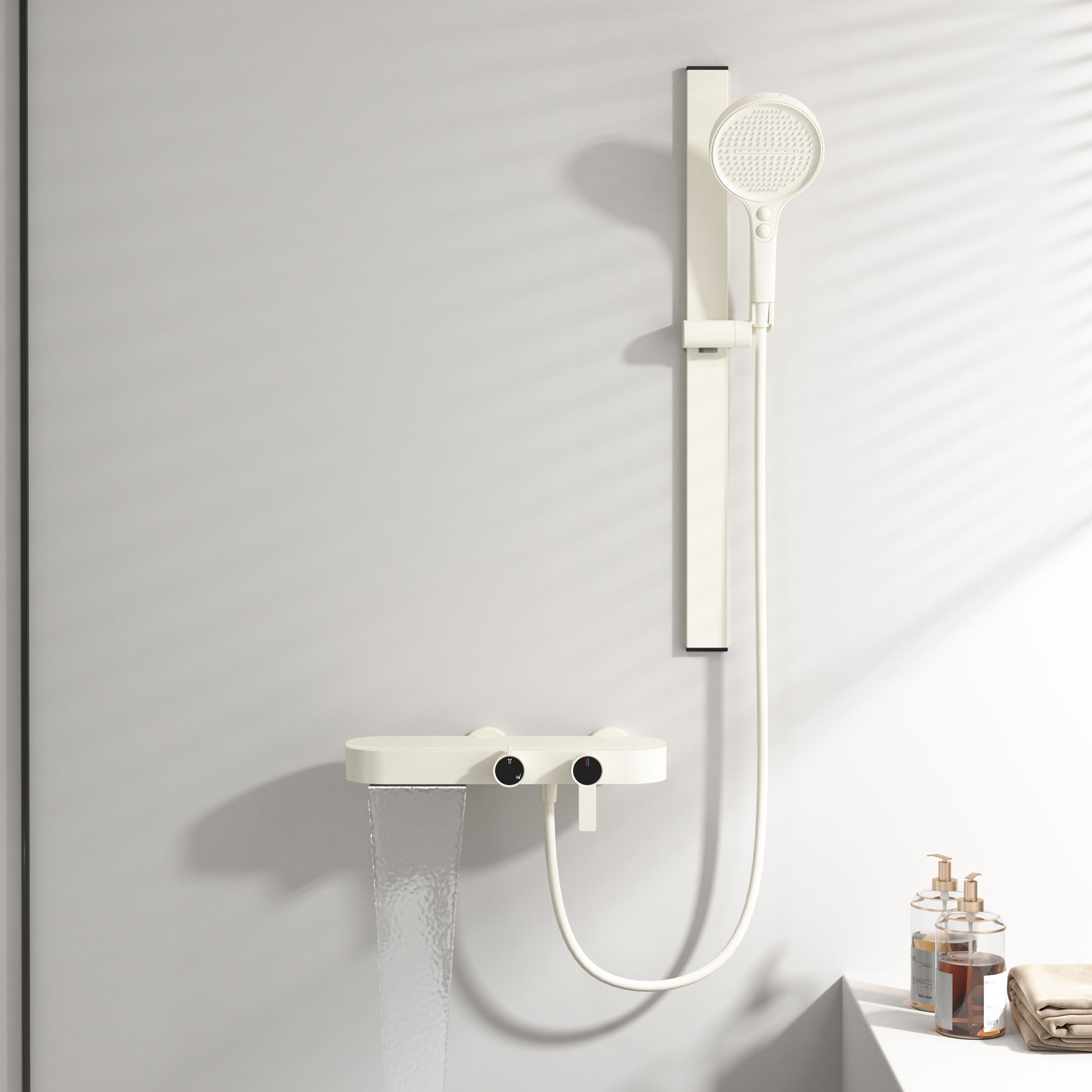Gunmetal Gray Shower Set For H - Home And Bathroom avis et prix