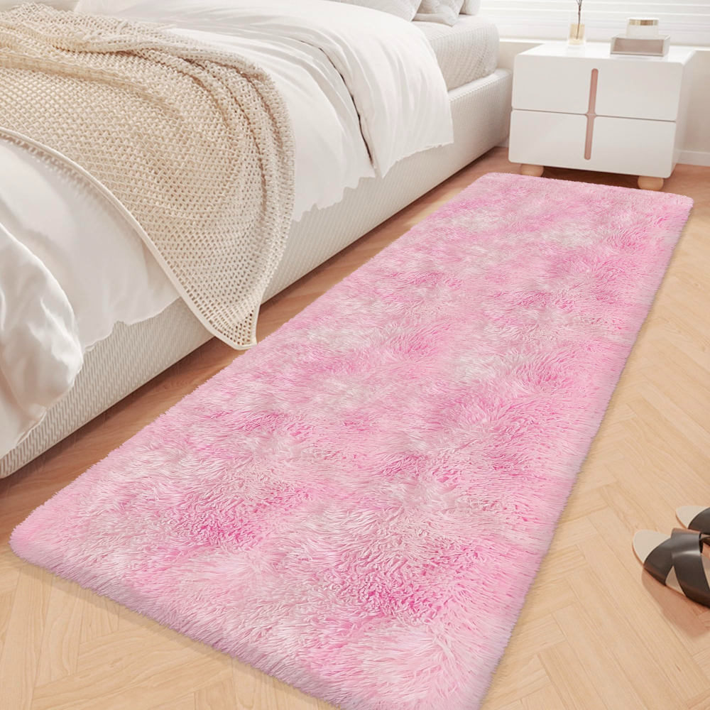 VIKAMA Gradient Blue Fluffy Ru - Home Bathroom Carpet avis et prix
