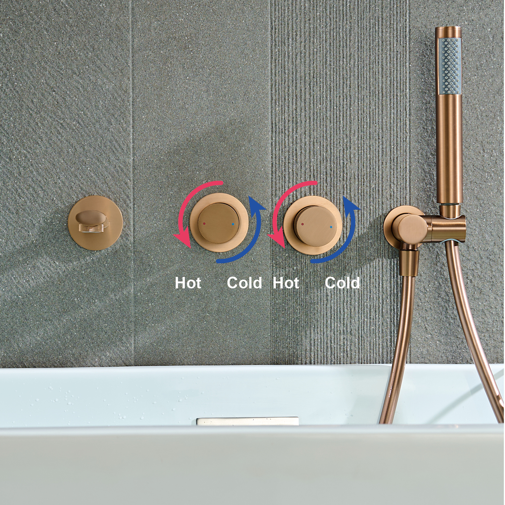 AITANA luxury Rose Gold Brass  - Home Bathroom Faucets avis et prix